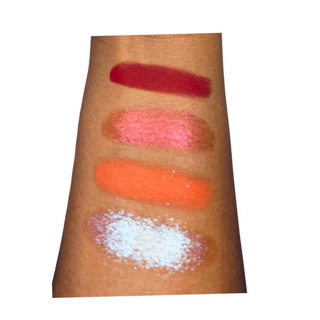 Peach Karma Chameleon Quad - Beautiful Shellz Cosmetics| Peach Karma Chameleon Quad | Peach Color | BeautifulShellZ